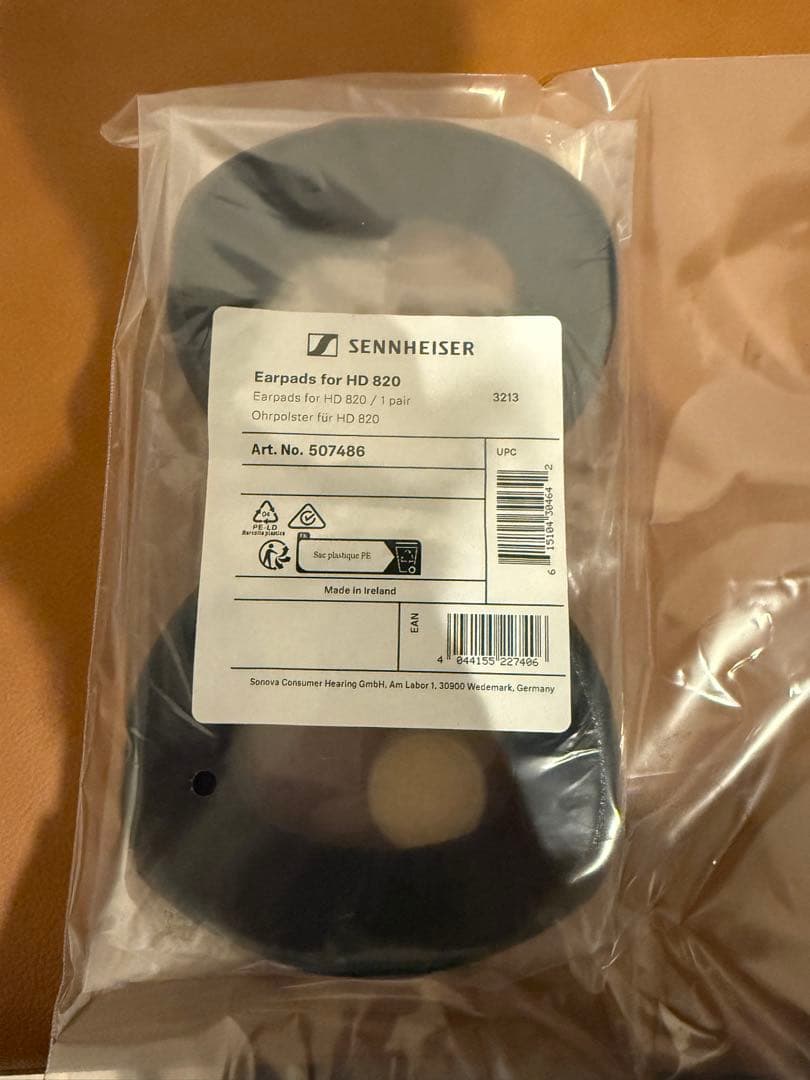 SENNHEISER HD820 イヤパセット