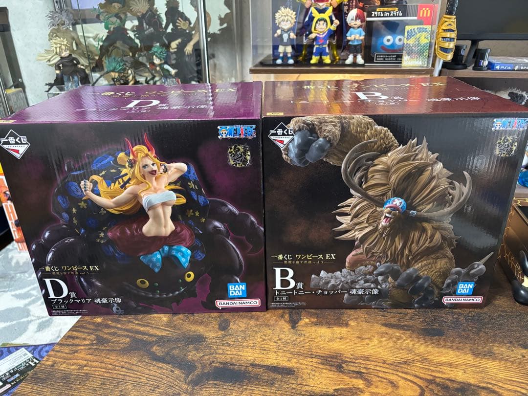 一番くじ ワンピース EX 悪魔を宿す者達 B賞チョッパー D賞ブラックマリア