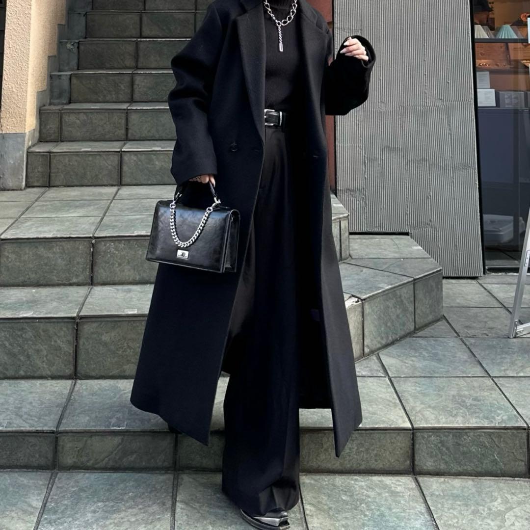 ルイス　mi-企画　2wayショルダースクエアレザーバッグ