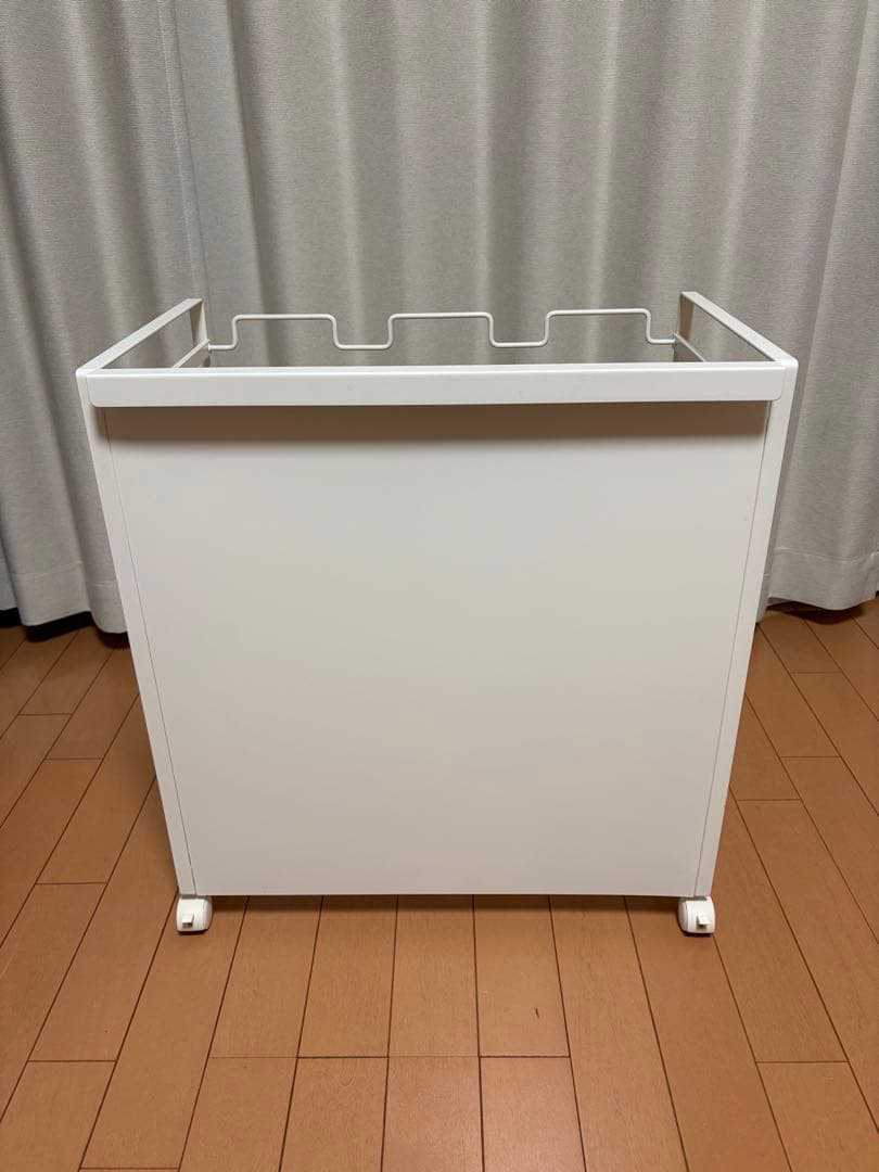 山崎実業　目隠し分別ダストワゴン 3分別 ホワイト タワー ゴミ箱 キャスター付