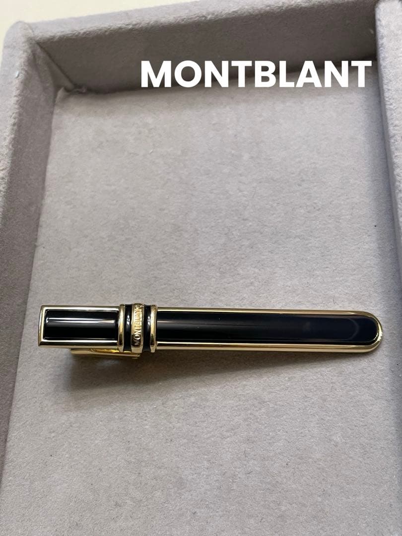 MONTBLANT タイピン　オニキス　モンブラン