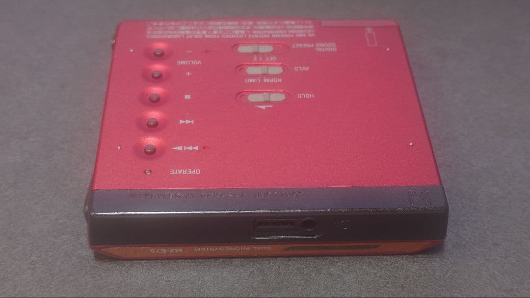 SONY MZ-E75 ポータブルMDプレーヤー