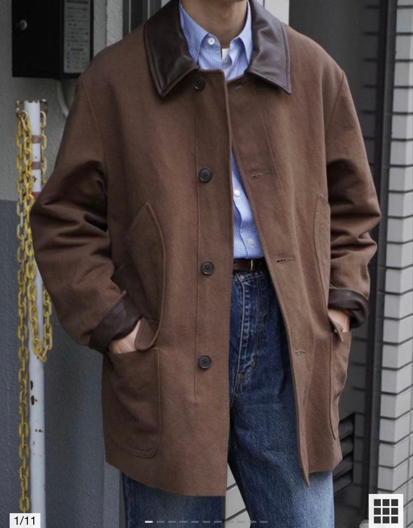 ジャケット・アウター Kaptein sunshine cotton hemp work coat 2