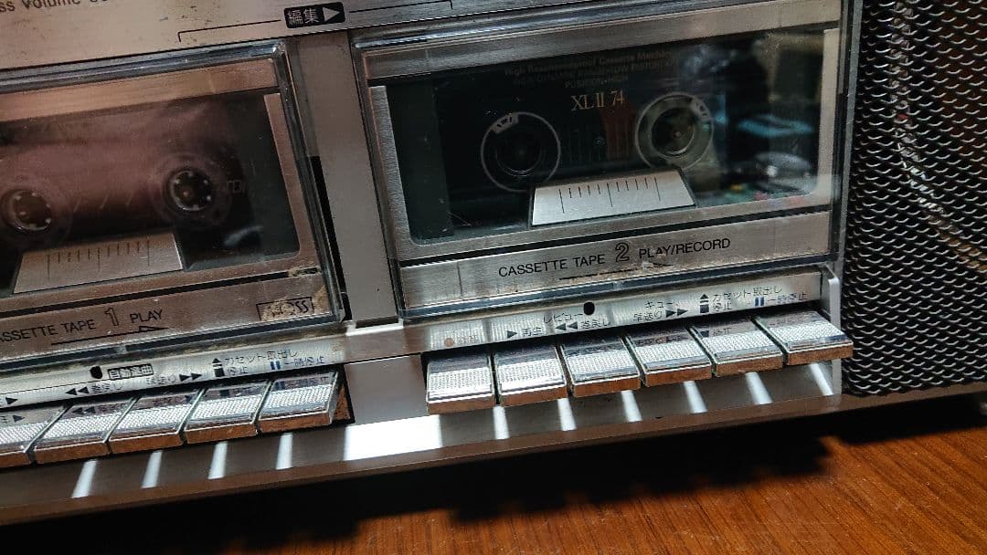 当時物、東芝BOMBEAT 大型ラジカセ動作品