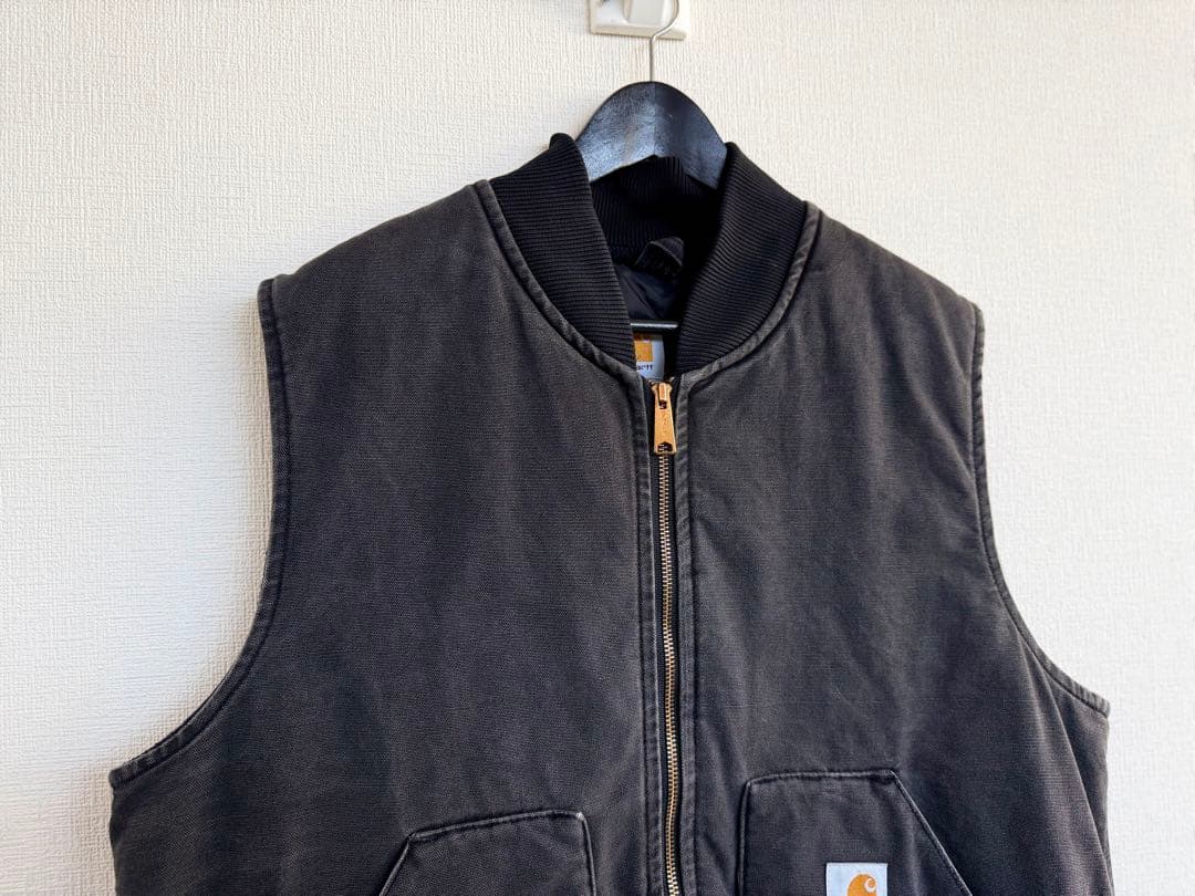 超超スペシャル 90s 星タグ ヴィンテージ カーハート ベスト XL ブラック