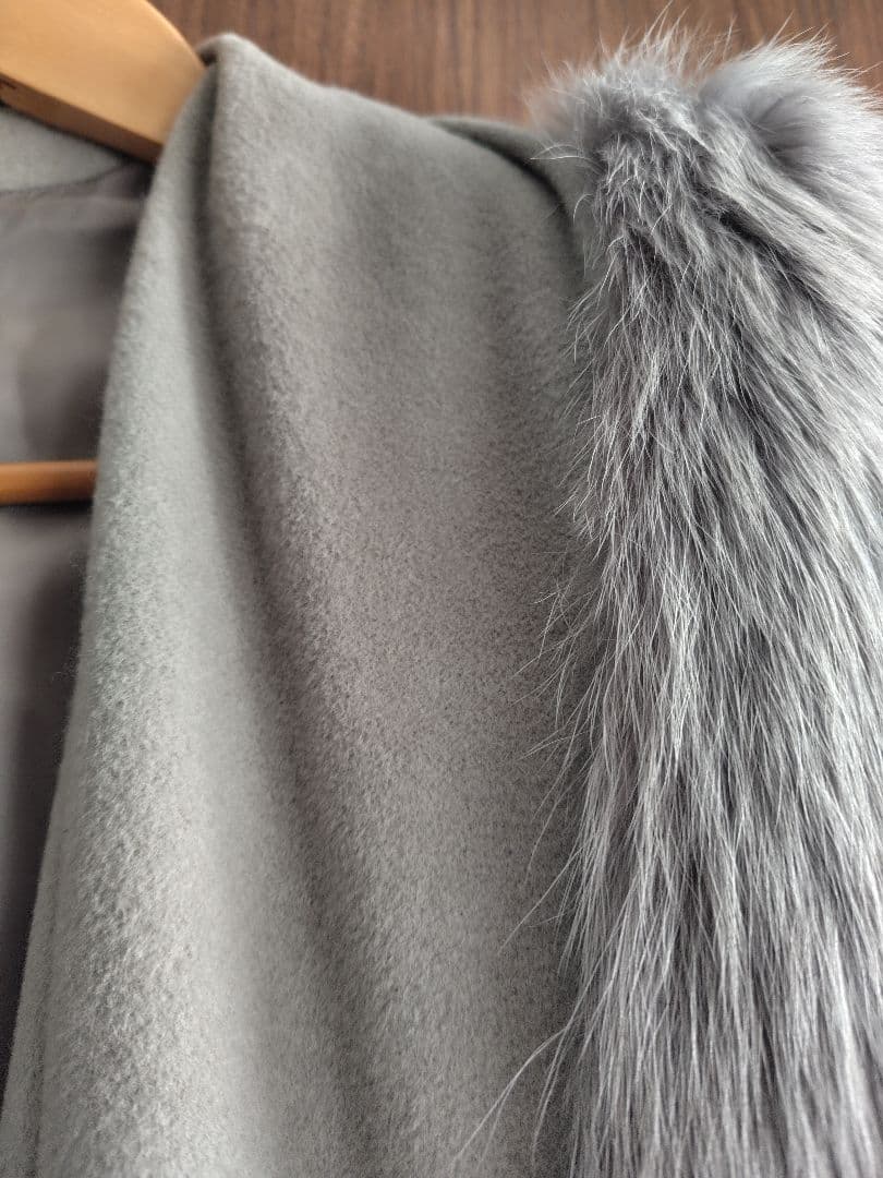 銀座マギー　毛皮　 ファーコート シャドーフォックス