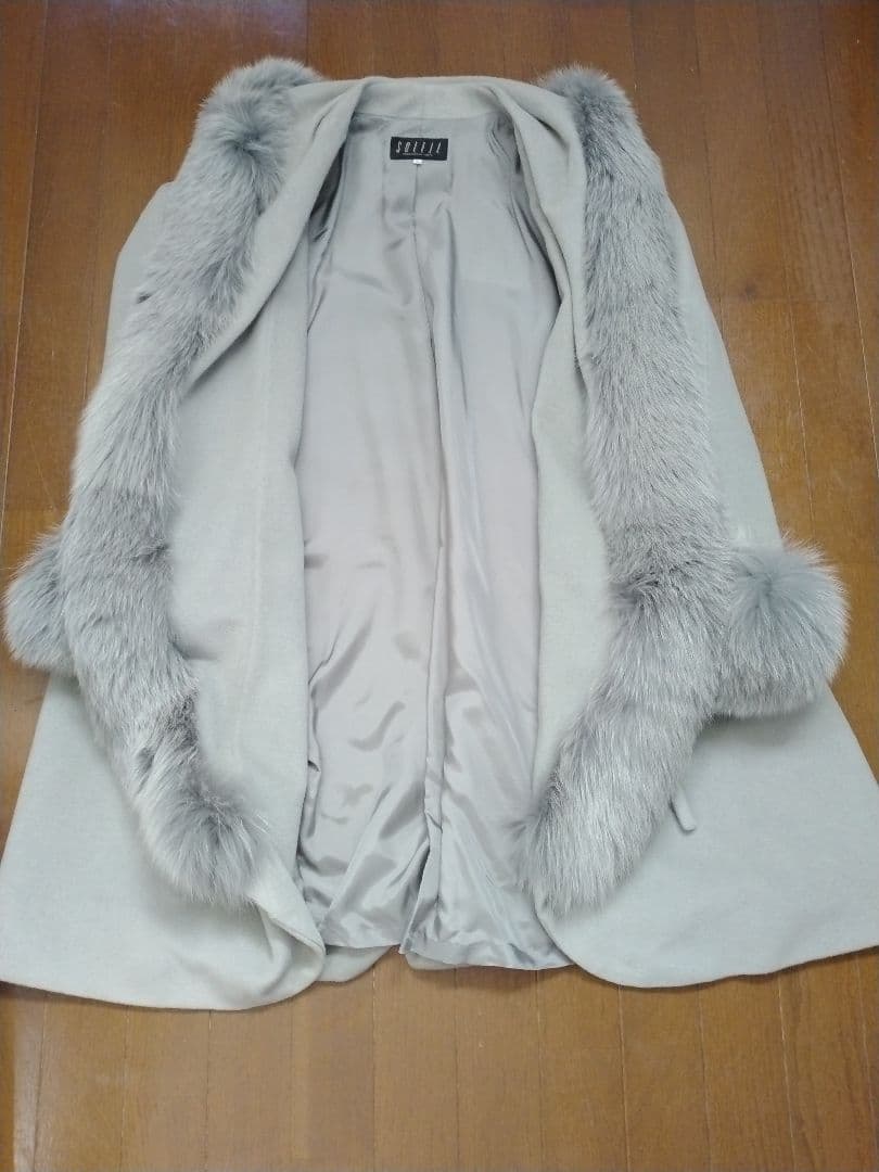 銀座マギー　毛皮　 ファーコート シャドーフォックス