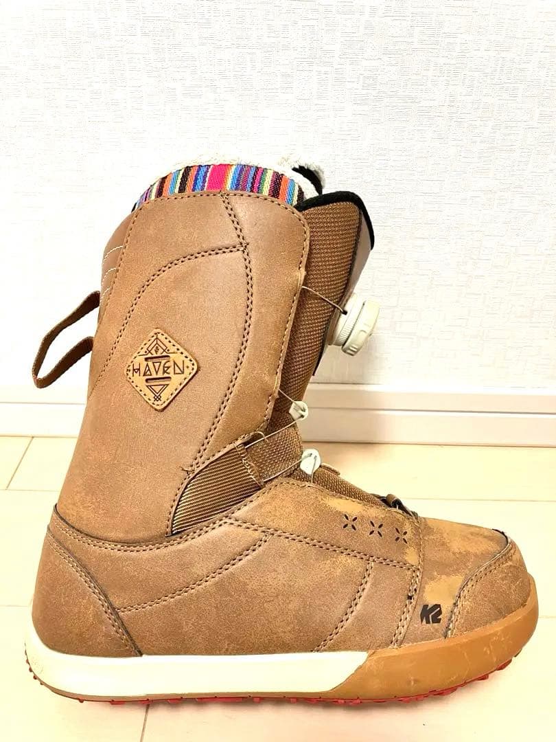 K2 HAVENスノーボード 24.0cm ボア ソフトブーツ ケーツー茶