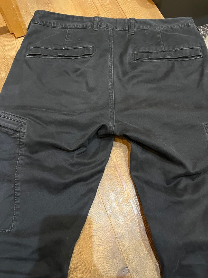 Stone  ブラック カーゴパンツ　w29