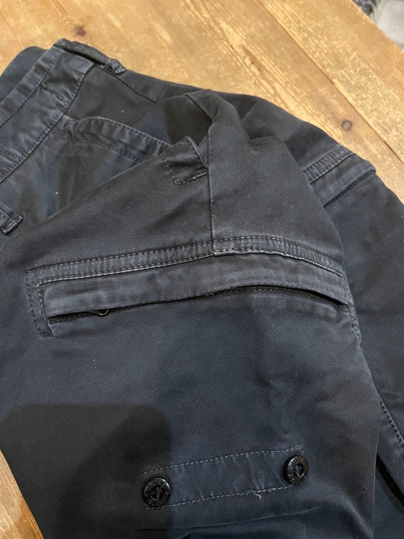 Stone  ブラック カーゴパンツ　w29