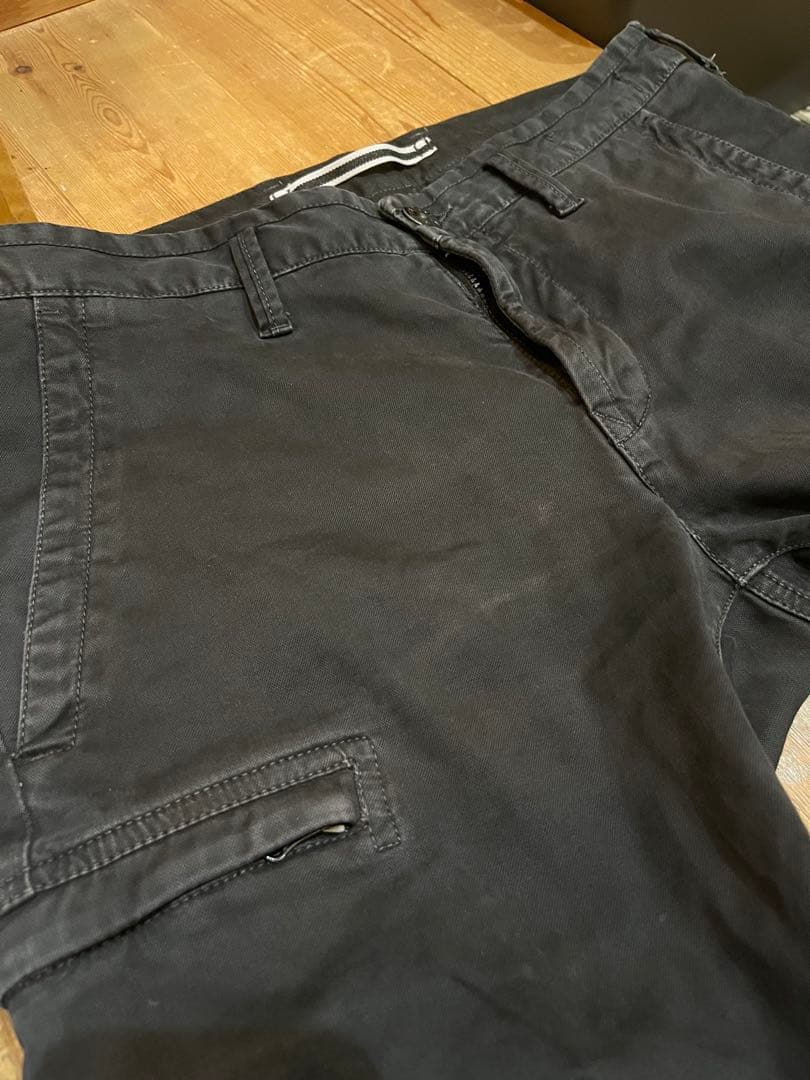 Stone  ブラック カーゴパンツ　w29
