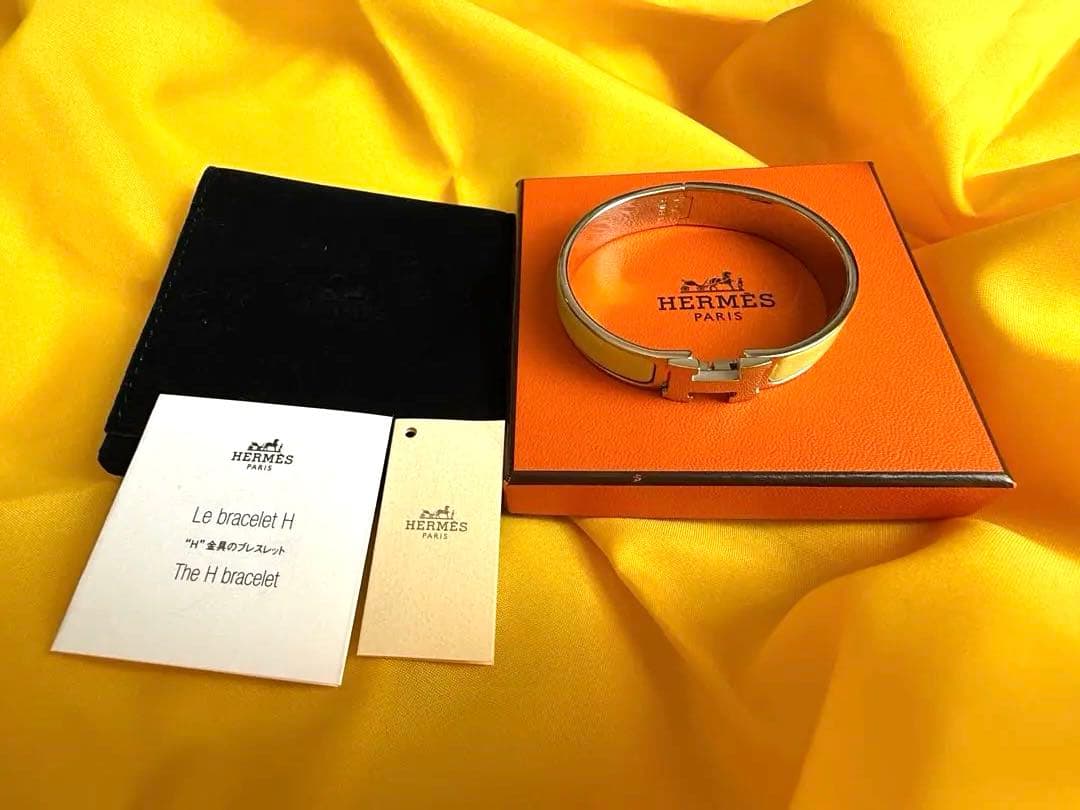 ブレスレット　HERMES Clic H Bracelet イエロー