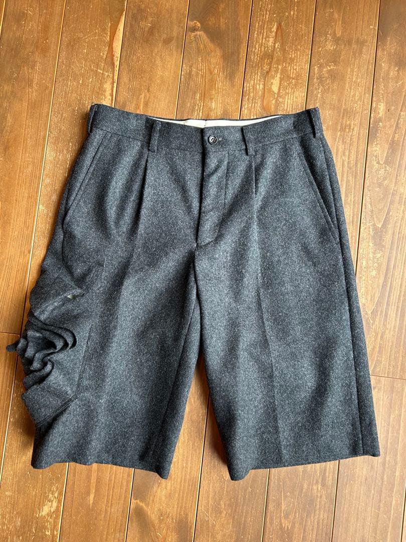 COMME des GARÇONS ダークグレーショートパンツ S