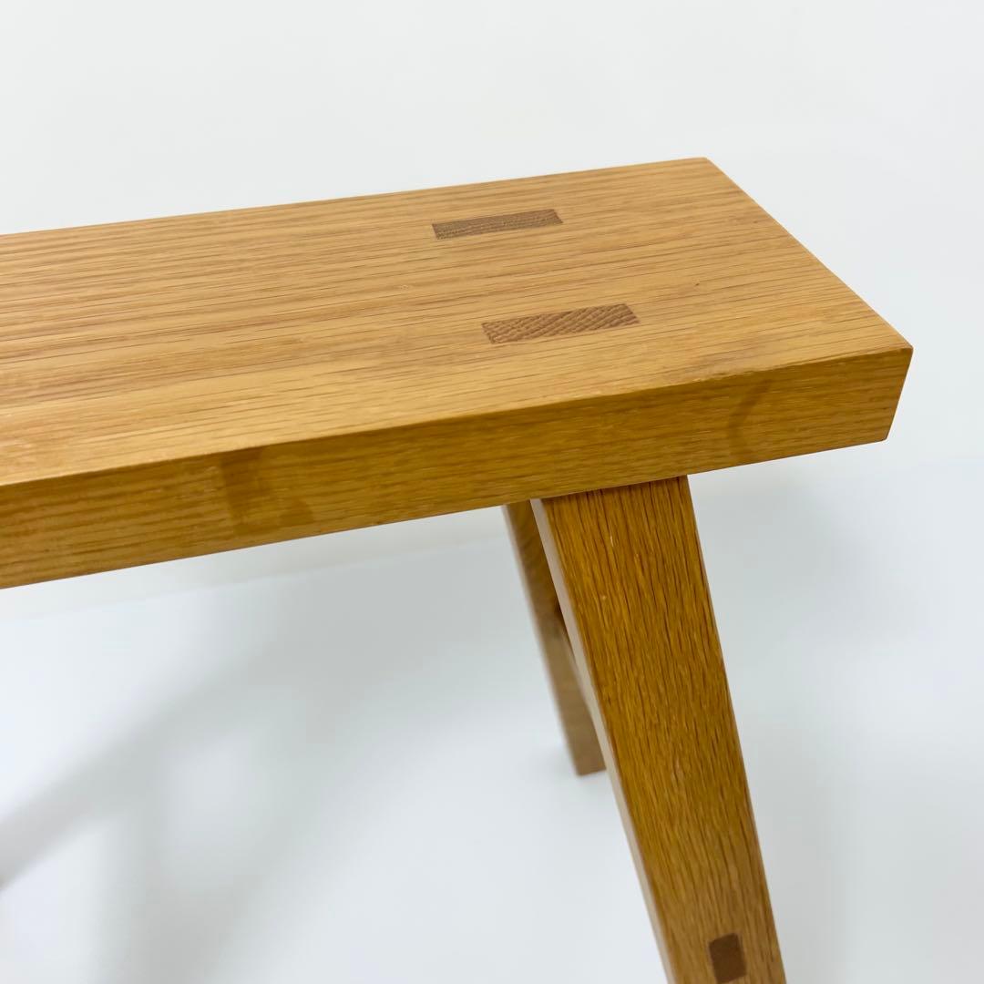 無印良品 MUJI ベンチ オーク材 小 廃盤品 スツール　②