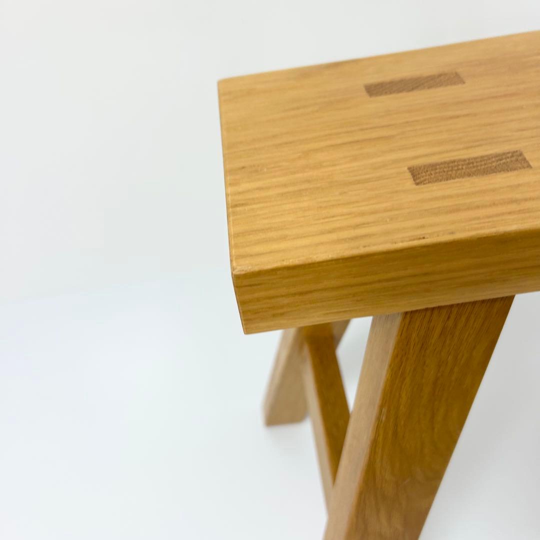 無印良品 MUJI ベンチ オーク材 小 廃盤品 スツール　②