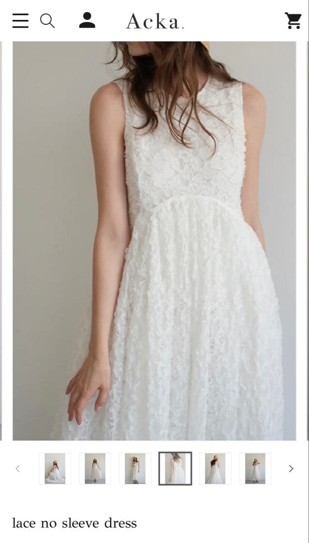 ワンピース lace no sleeve dress