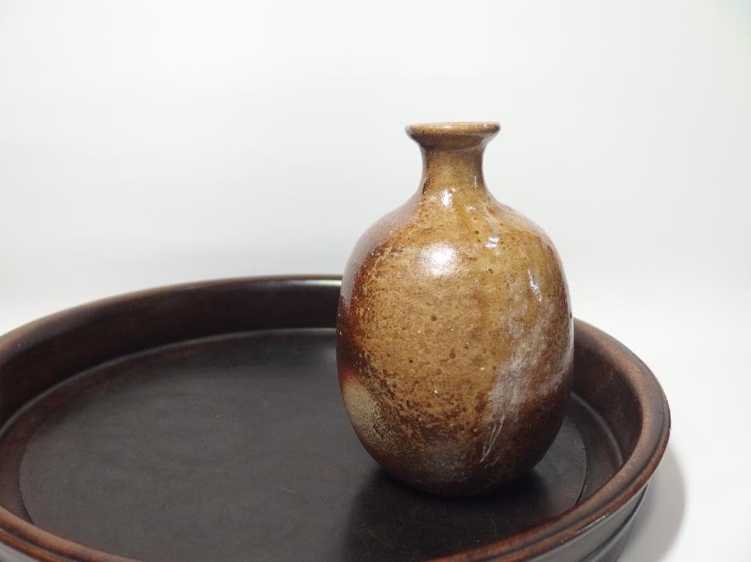 人間国宝伊勢崎淳作/備前徳利/酒器/共箱//未使用