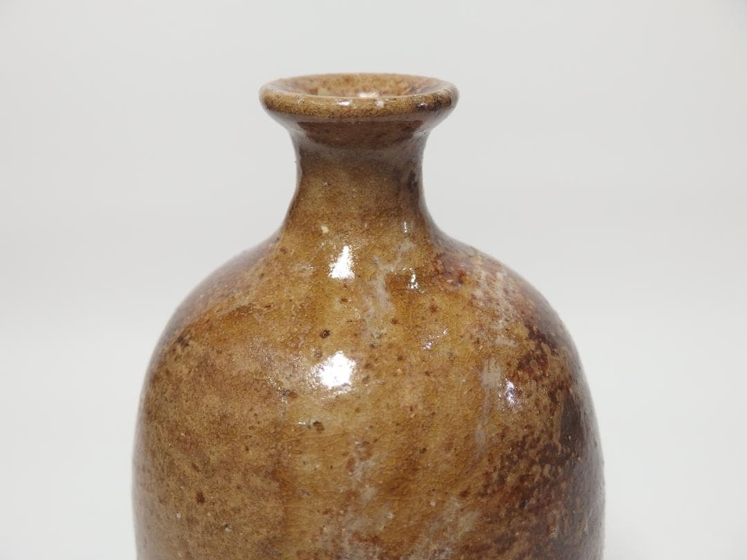 人間国宝伊勢崎淳作/備前徳利/酒器/共箱//未使用