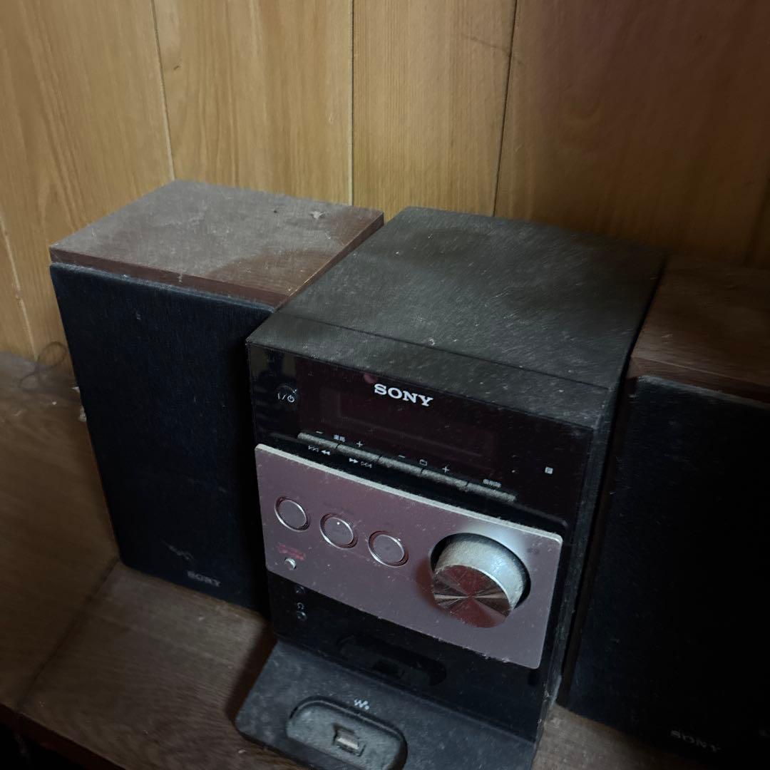 【再々お値下げ中】SONY ミニコンポ ブラック 2スピーカー