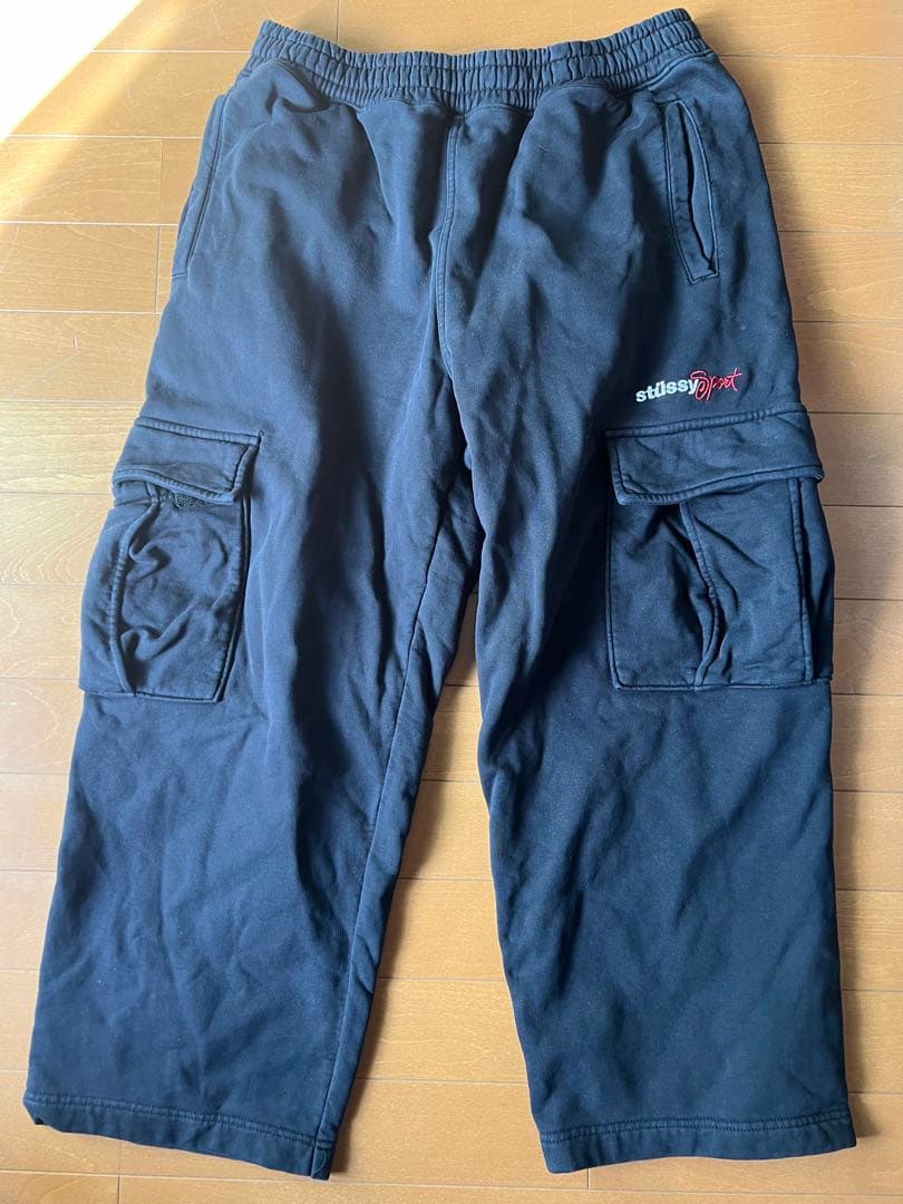 Stüssy ブラックカーゴパンツ