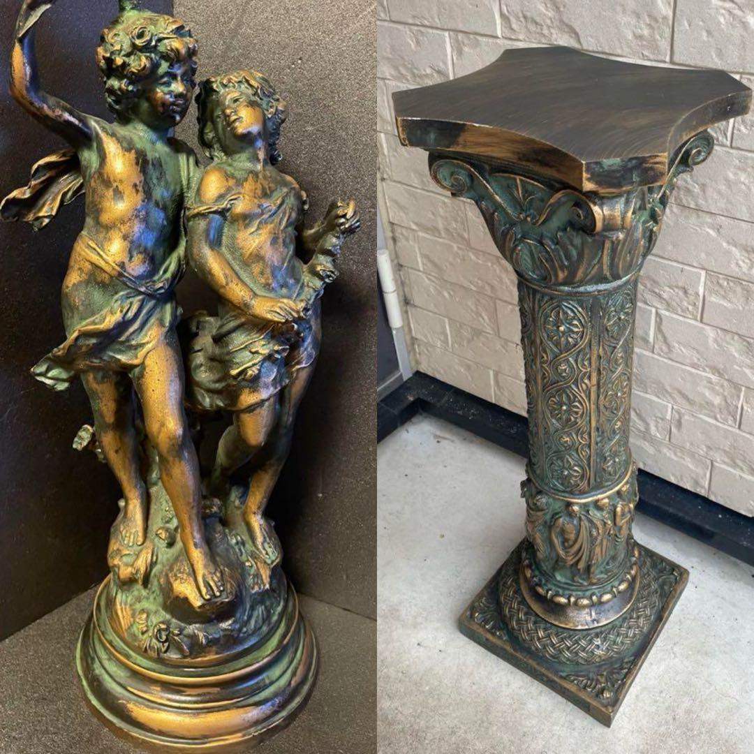 大人気　129cm イタリア製　置物 花台　天使　SELECTED by NBC