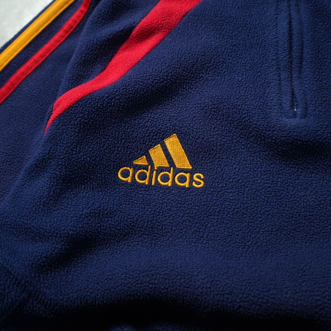 00s adidas スペイン代表 FEF ハーフジップフリース 短丈 y2k