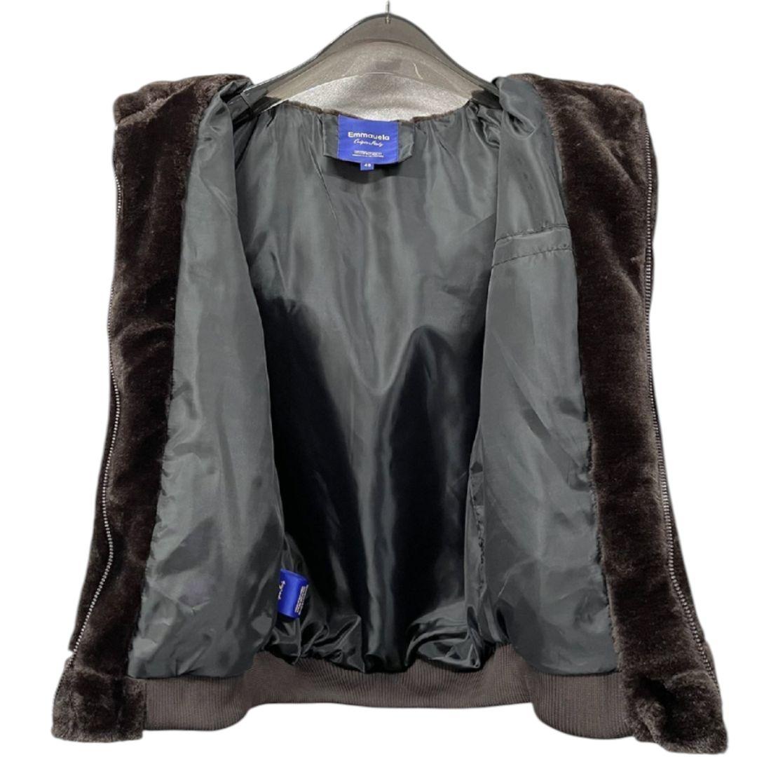 ミンクカシミヤ混　ファーベスト 　Emmauela　ミラノ　男女兼用　L