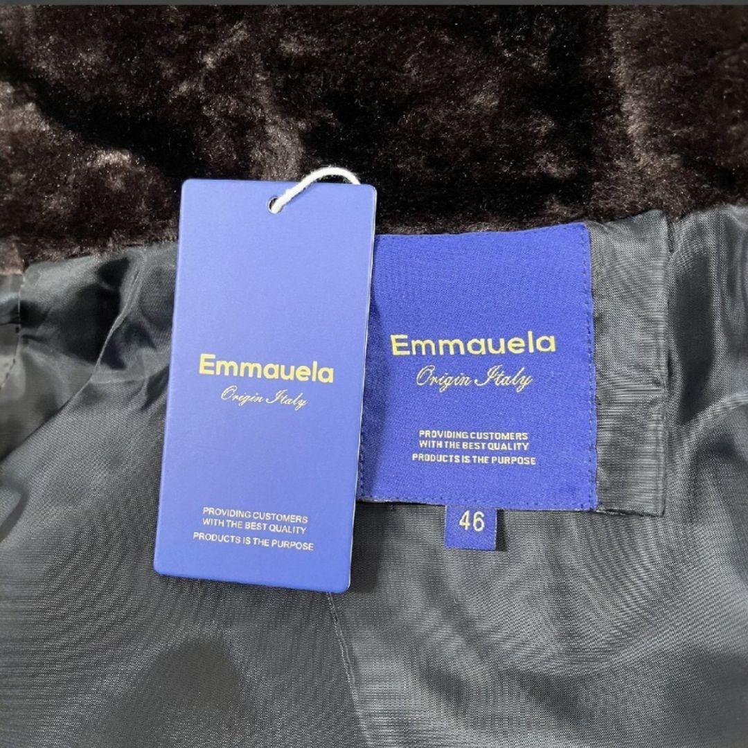 ミンクカシミヤ混　ファーベスト 　Emmauela　ミラノ　男女兼用　L