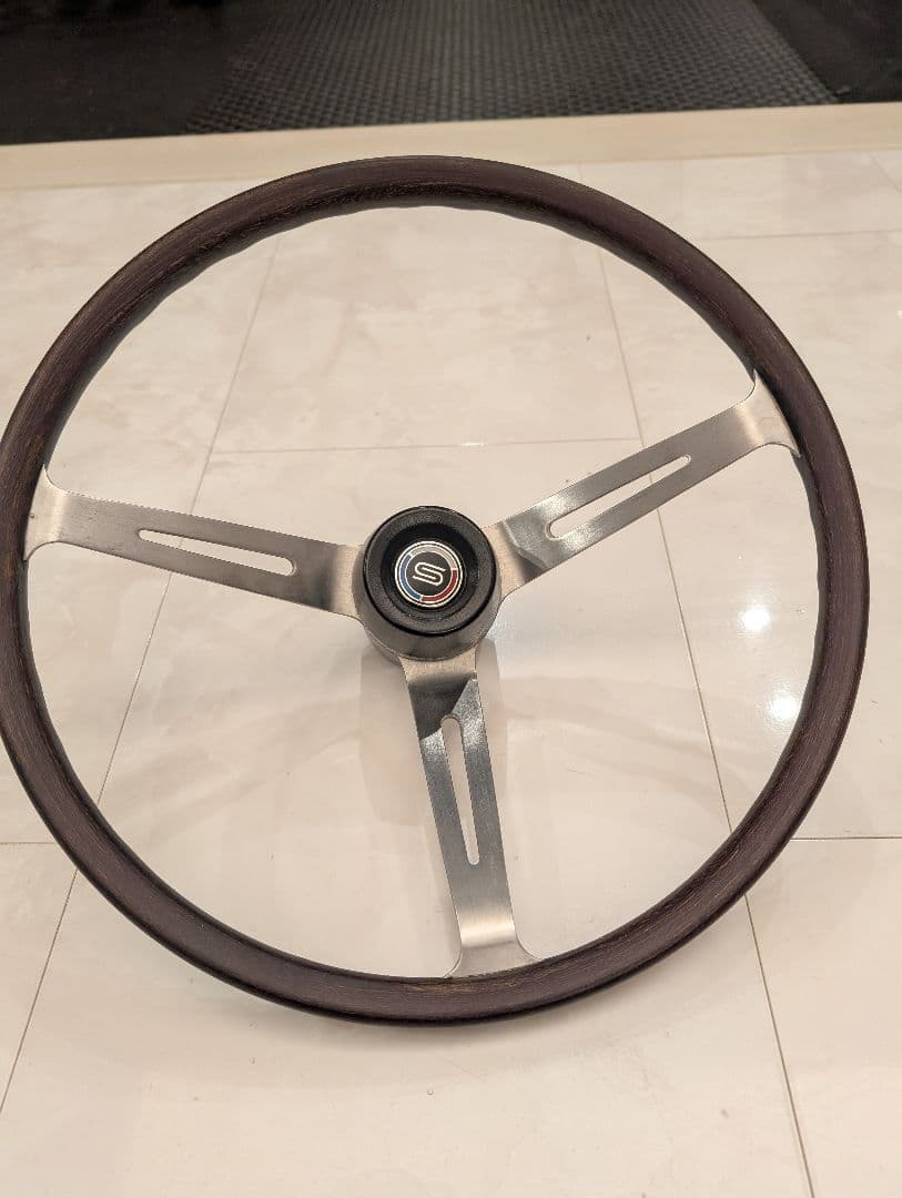 日産 サニー ウッド ステアリング レトロ 希少　レア ハンドル