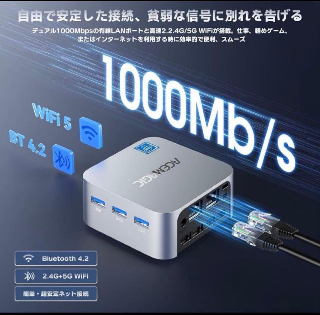 ACENAGIC ミニPC 12GB RAM 256GB SSD
