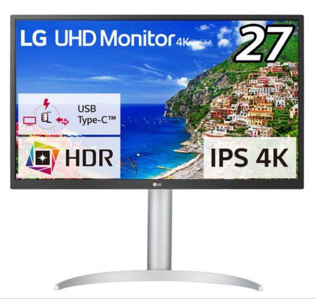 新品 LG UHD モニター 27インチ 4K HDR