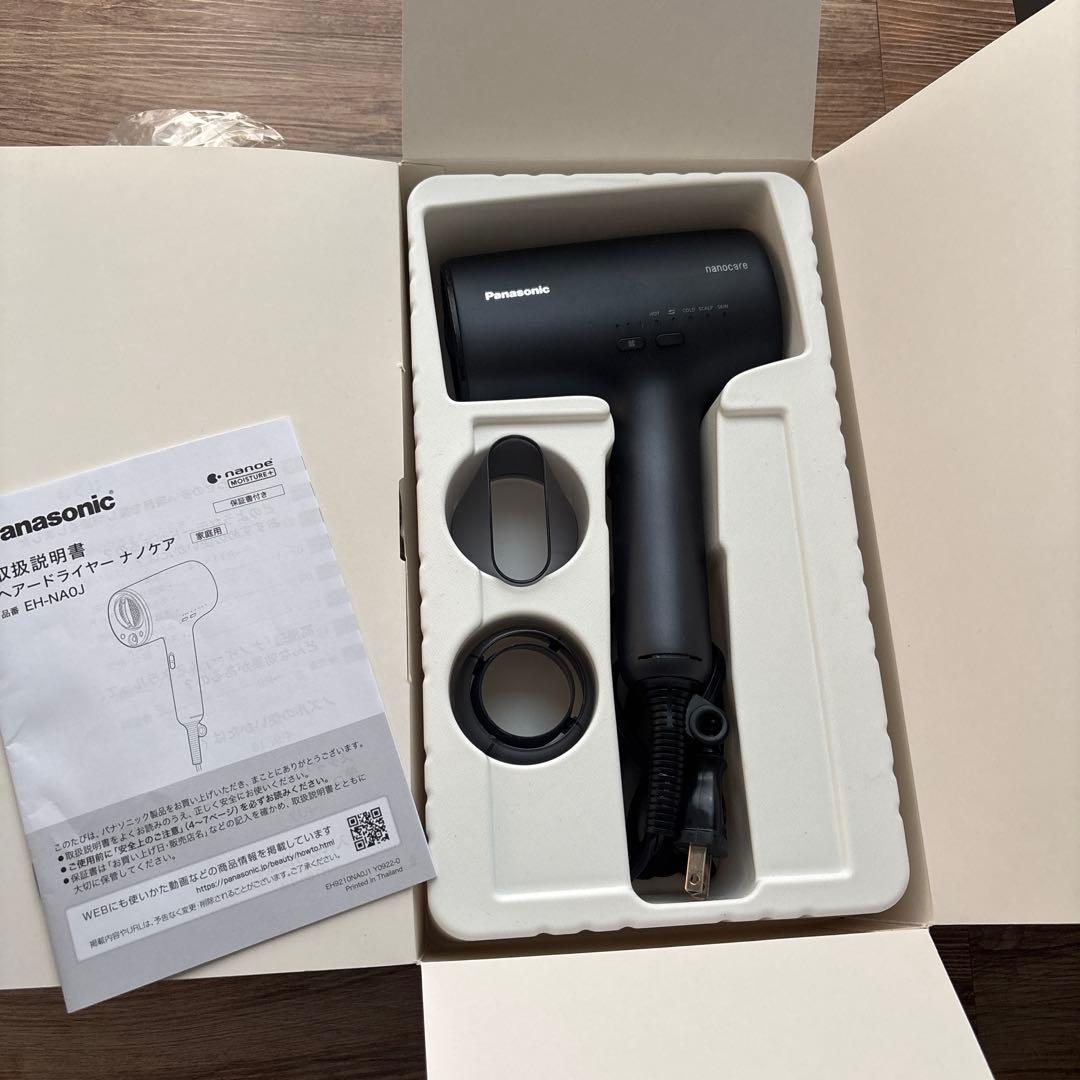 ジャンク品　Panasonic EH-NA0J-Aブラック ドライヤー 24年製