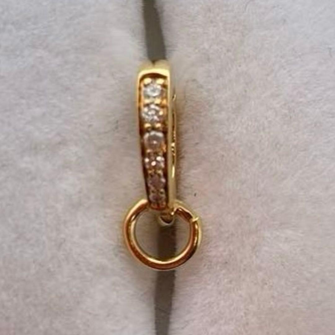 GSTV K18YG ダイヤモンド　0.05ct 開閉式　バチカン