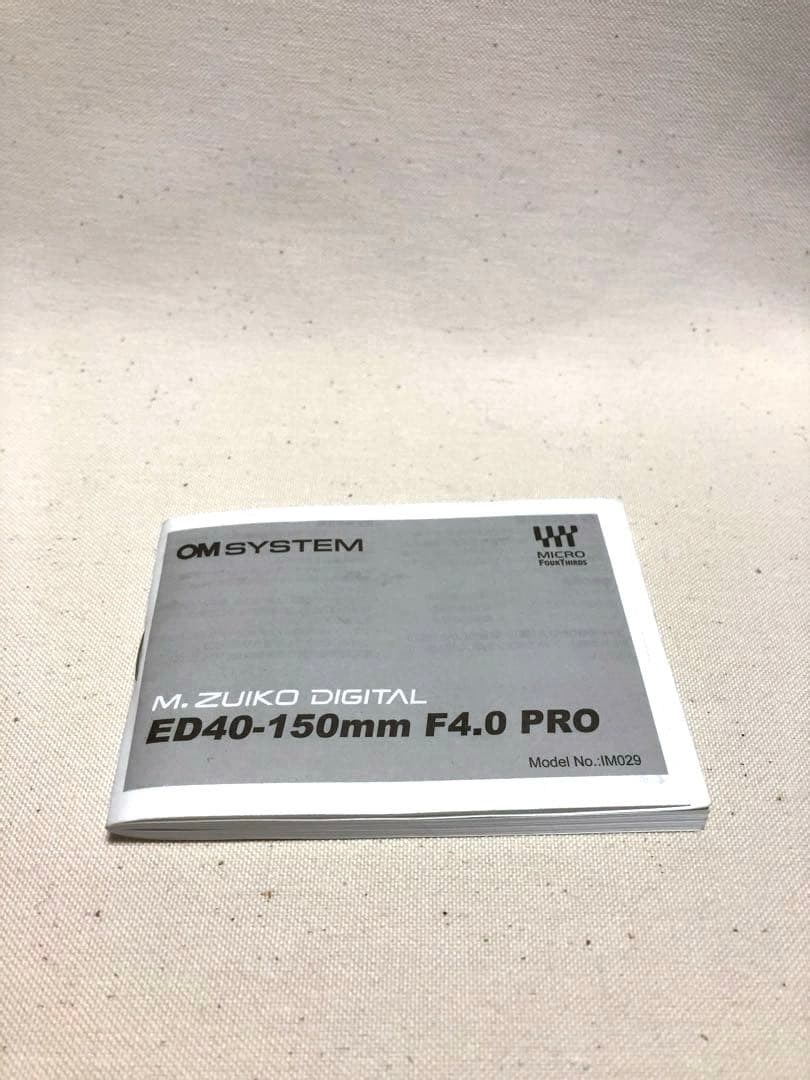 レンズ(ズーム) M.ZUIKO DIGITAL ED 40-150mm F4.0 PRO