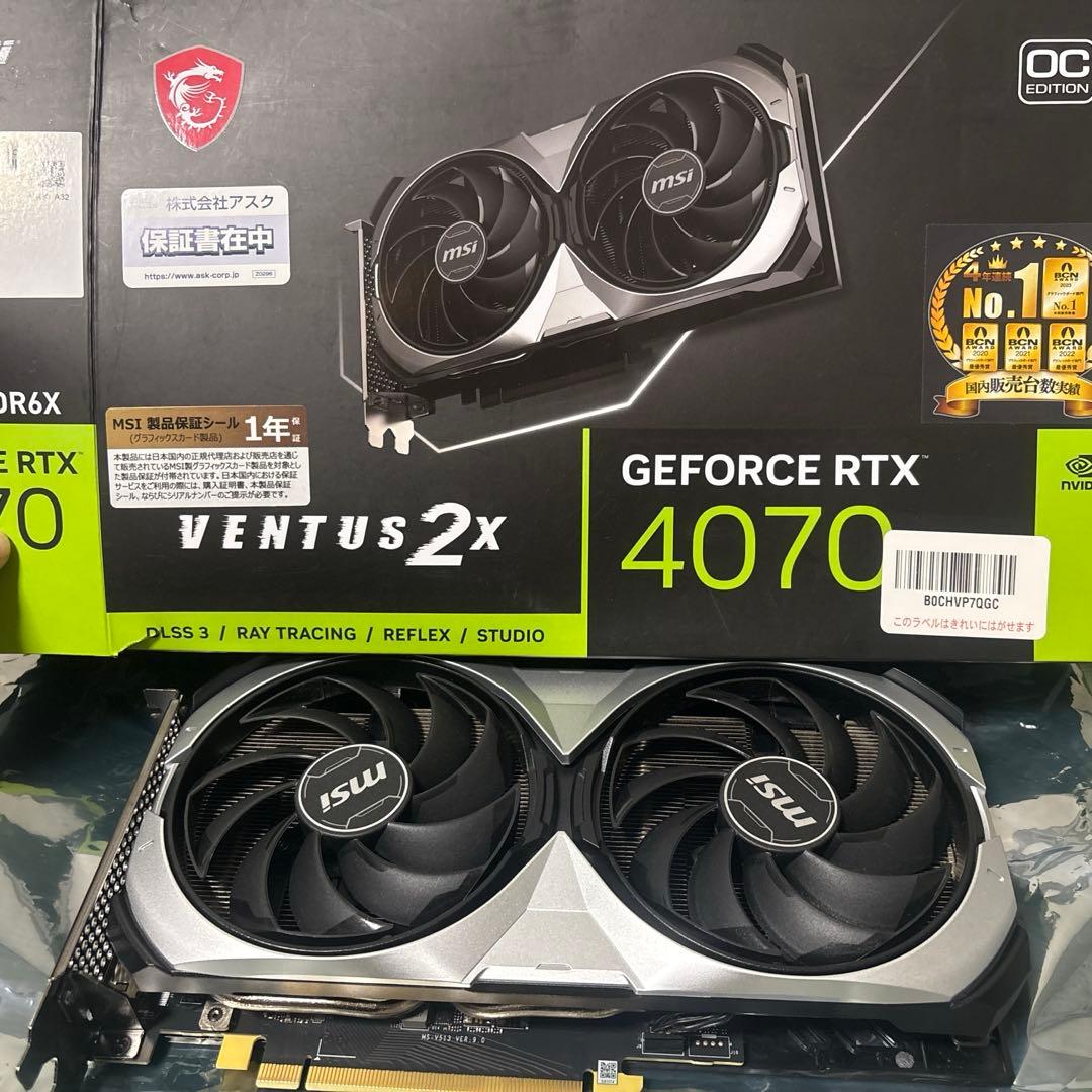 MSI GEFORCE RTX4070 12G グラフィックボード