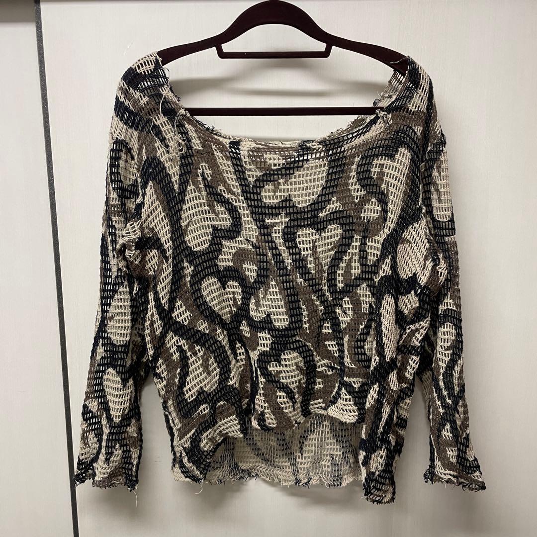 NUMBER (N)INE 04ss GIVE期 ハートトライバル メッシュ