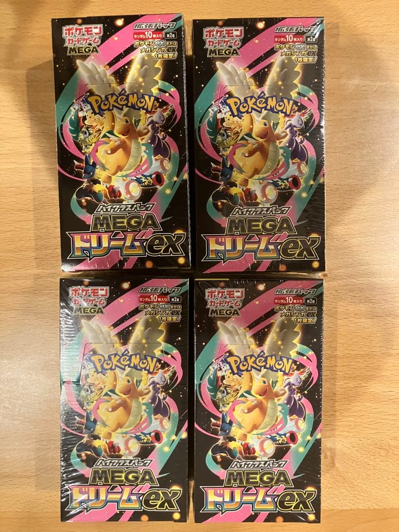 ポケモン MEGAドリームEX 4box シュリンク付き