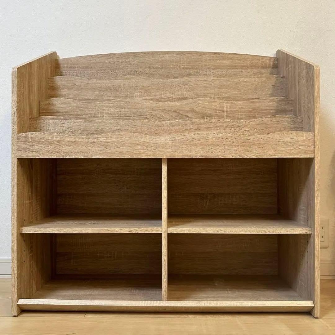 【 2/7までの出品 】LOWYA 絵本棚 おうち図書館おかたづけラック