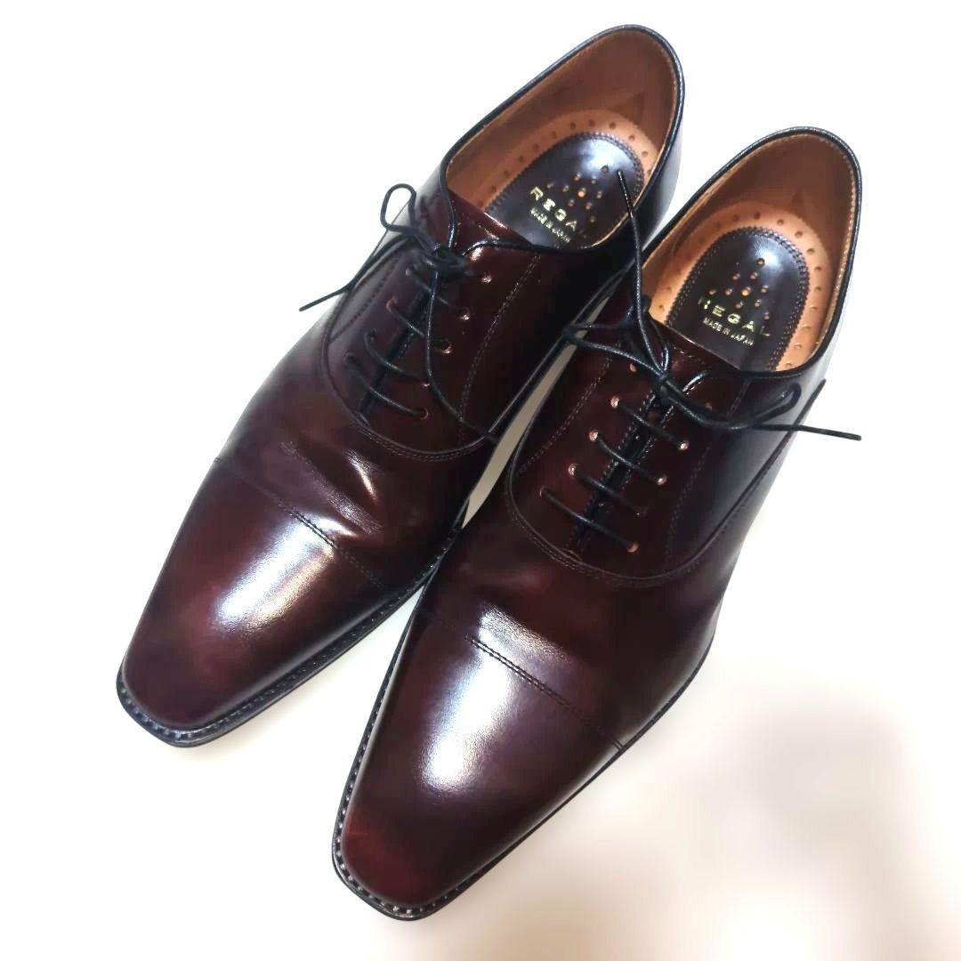 REGAL 911R 27 ダークブラウン ストレートチップ