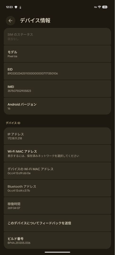 【超美品】Google Pixel 6a 本体 SIMフリー