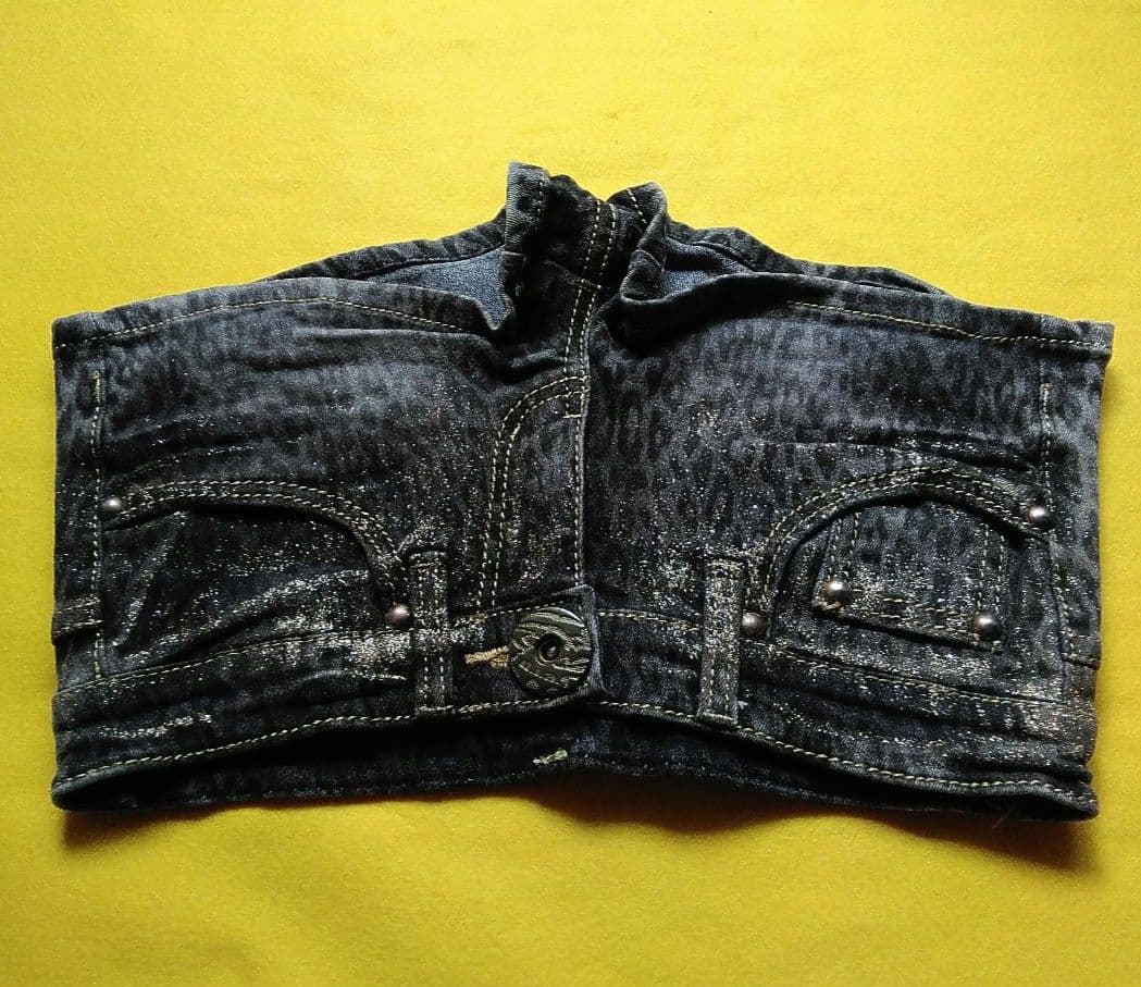 d.i.a.(ダイヤ)「 ヒョウ柄デニム ショートパンツ」サイズ24