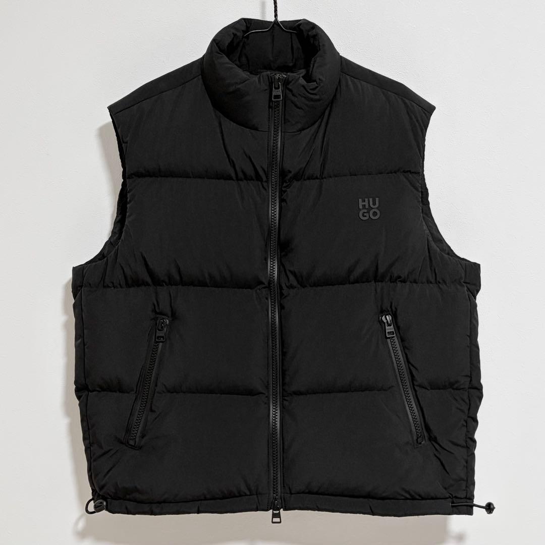 美品★HUGO BOSS ダウンベスト ブラック 黒 ヒューゴボス ジャケット