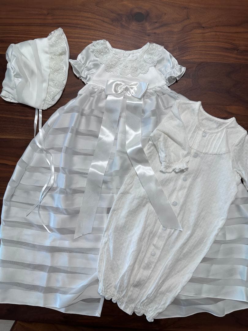 【50-60cm】ミキハウス セレモニードレスセット通年タイプ　箱あり