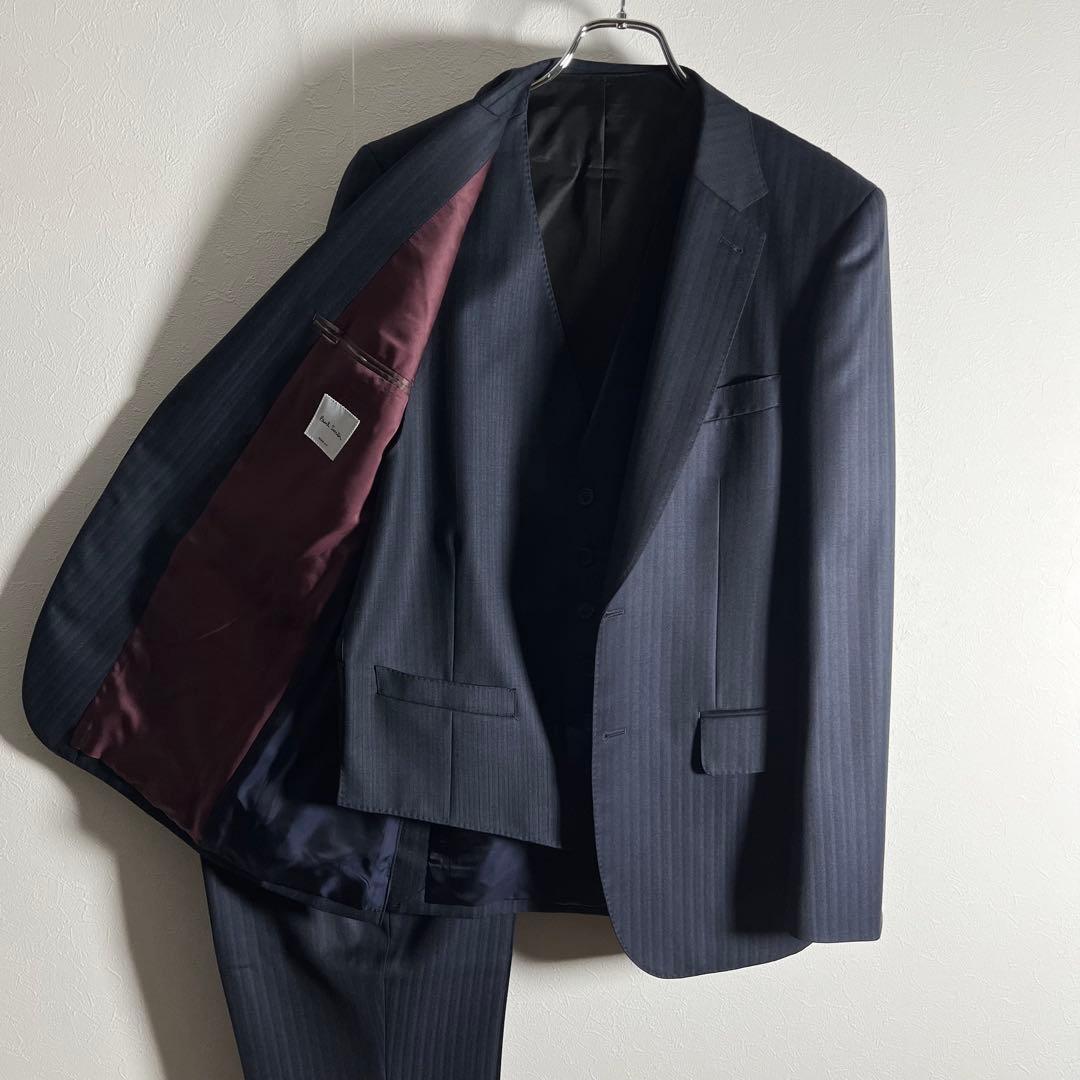 【極美品•3ピース】ポールスミス×ゼニア スーツ セットアップ ELECTA L
