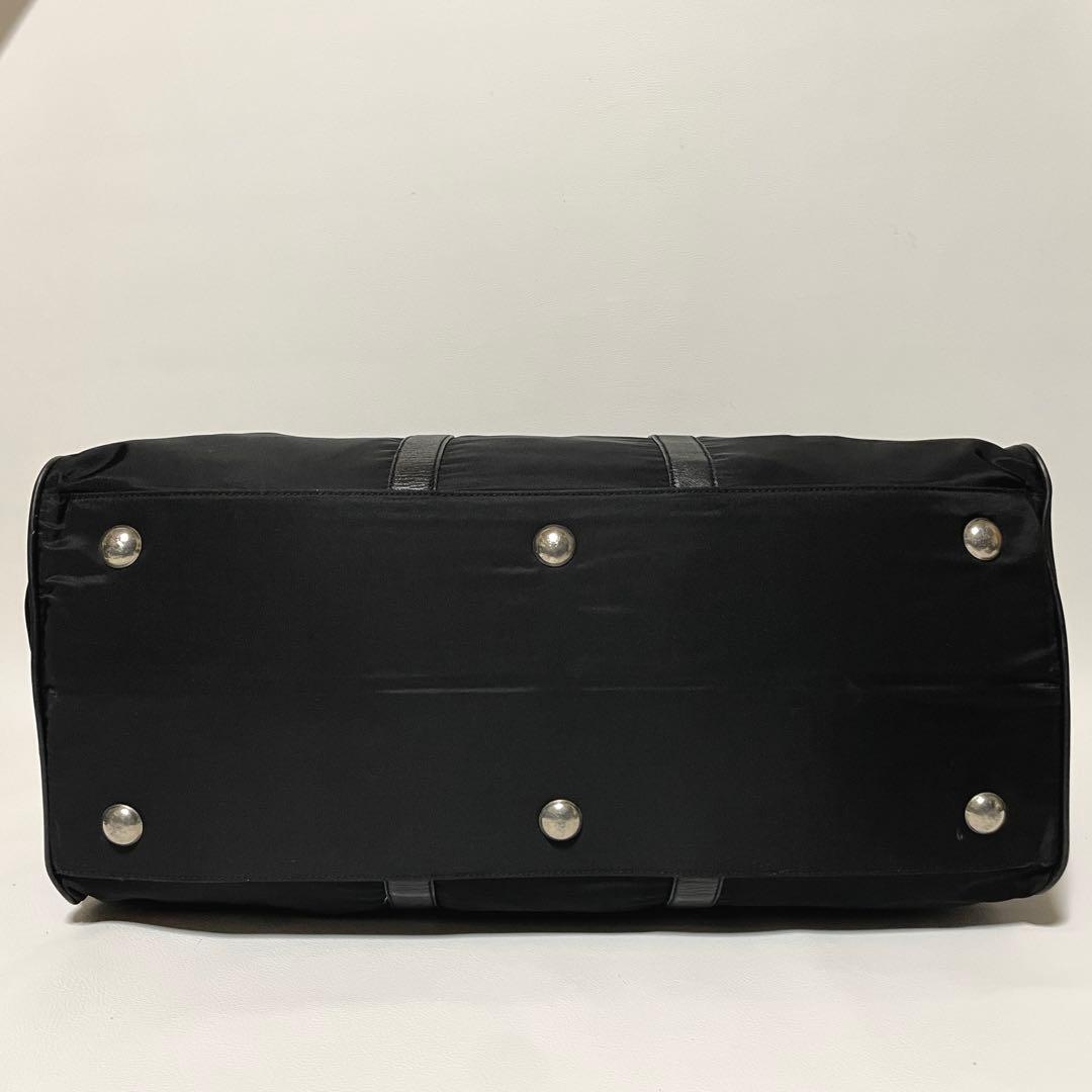 【美品】PRADA プラダ　ボストンバッグ　ナイロン　ブラック　大容量　メンズ