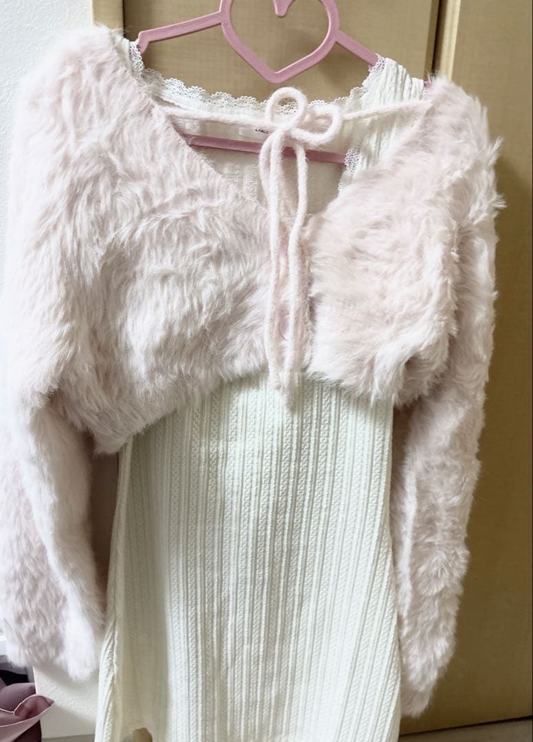 ダーリッチ ケーブルニットソーセットワンピース