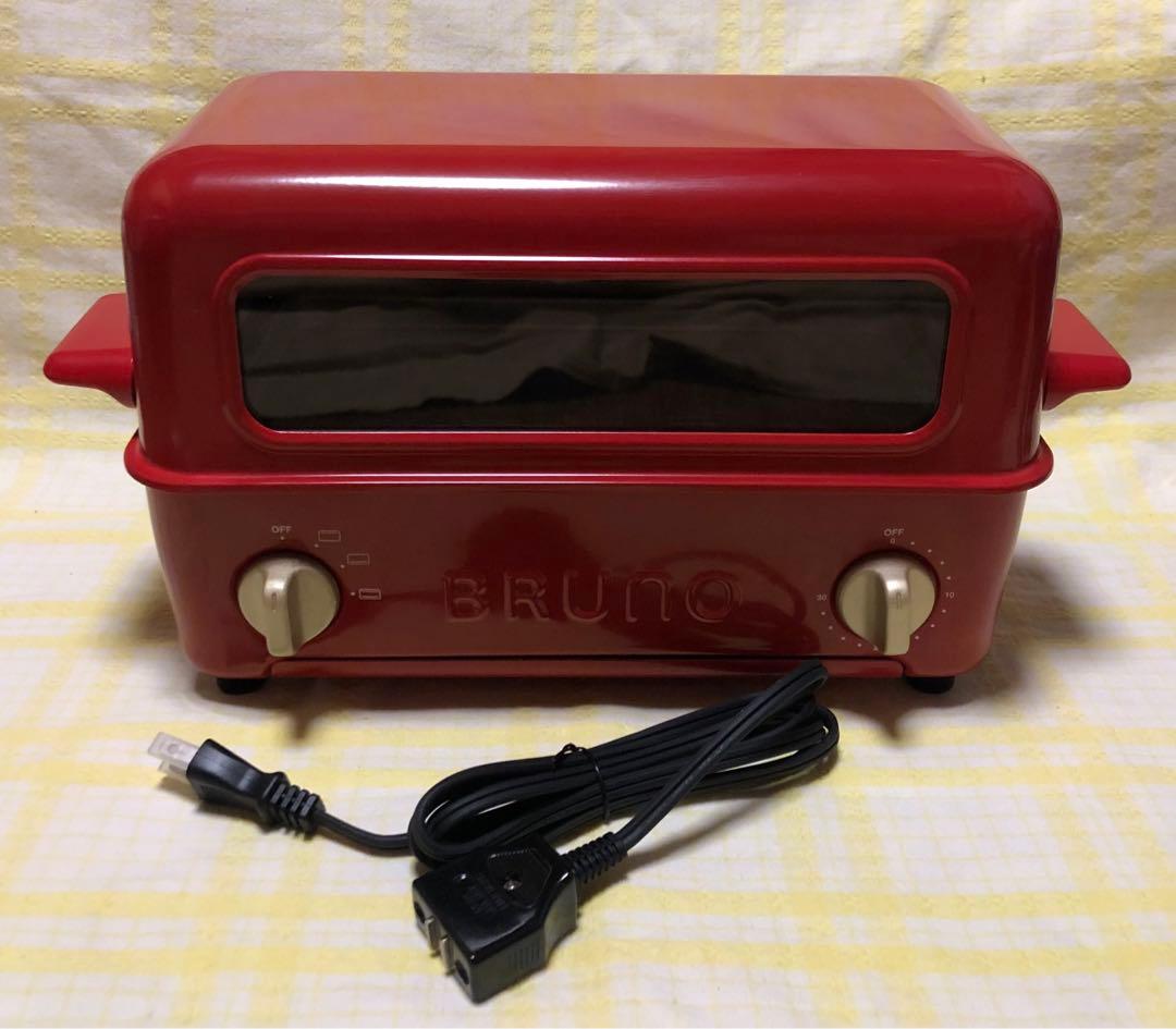 新品未使用　BRUNO ブルーノトースター グリル 赤