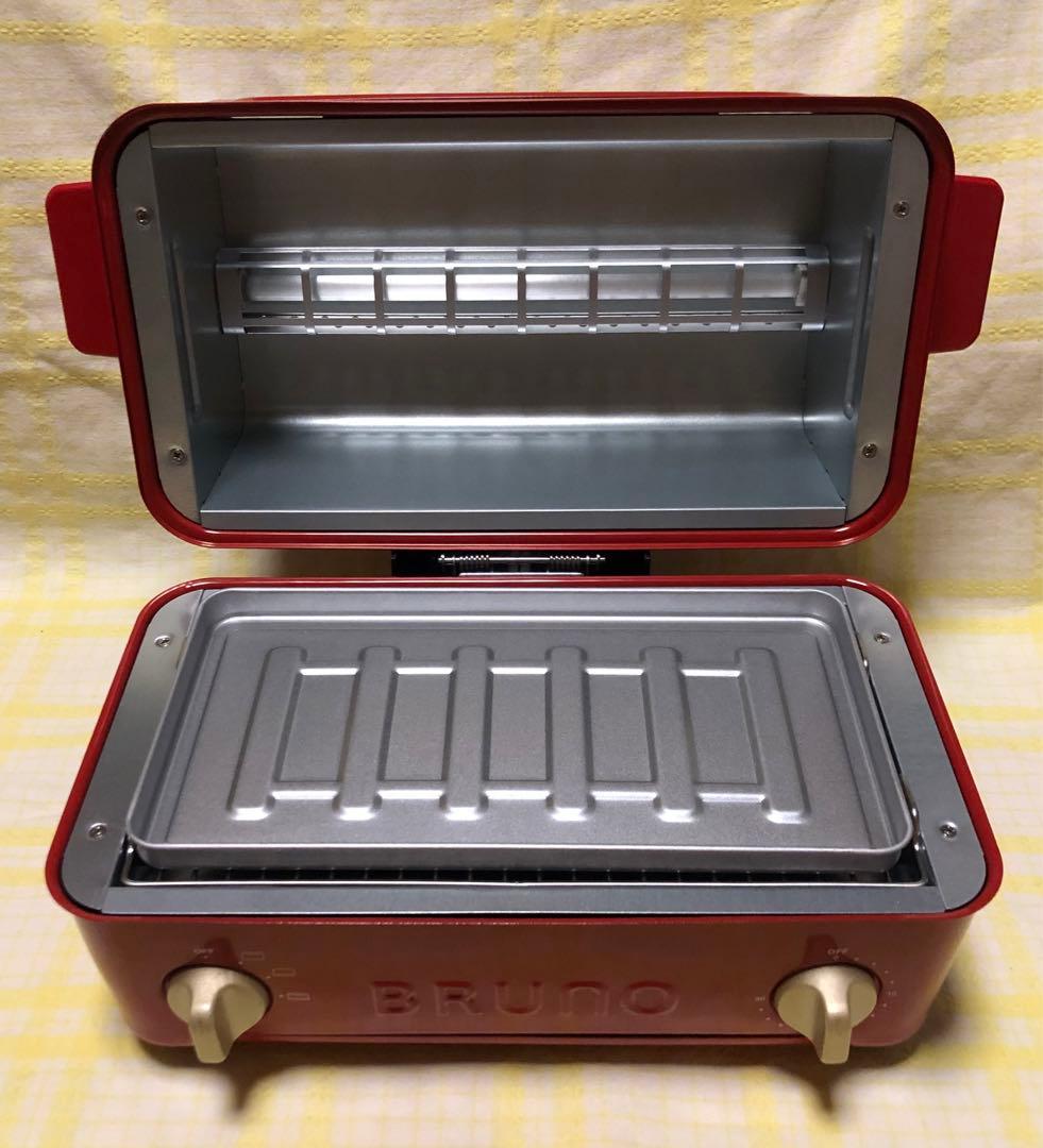 新品未使用　BRUNO ブルーノトースター グリル 赤