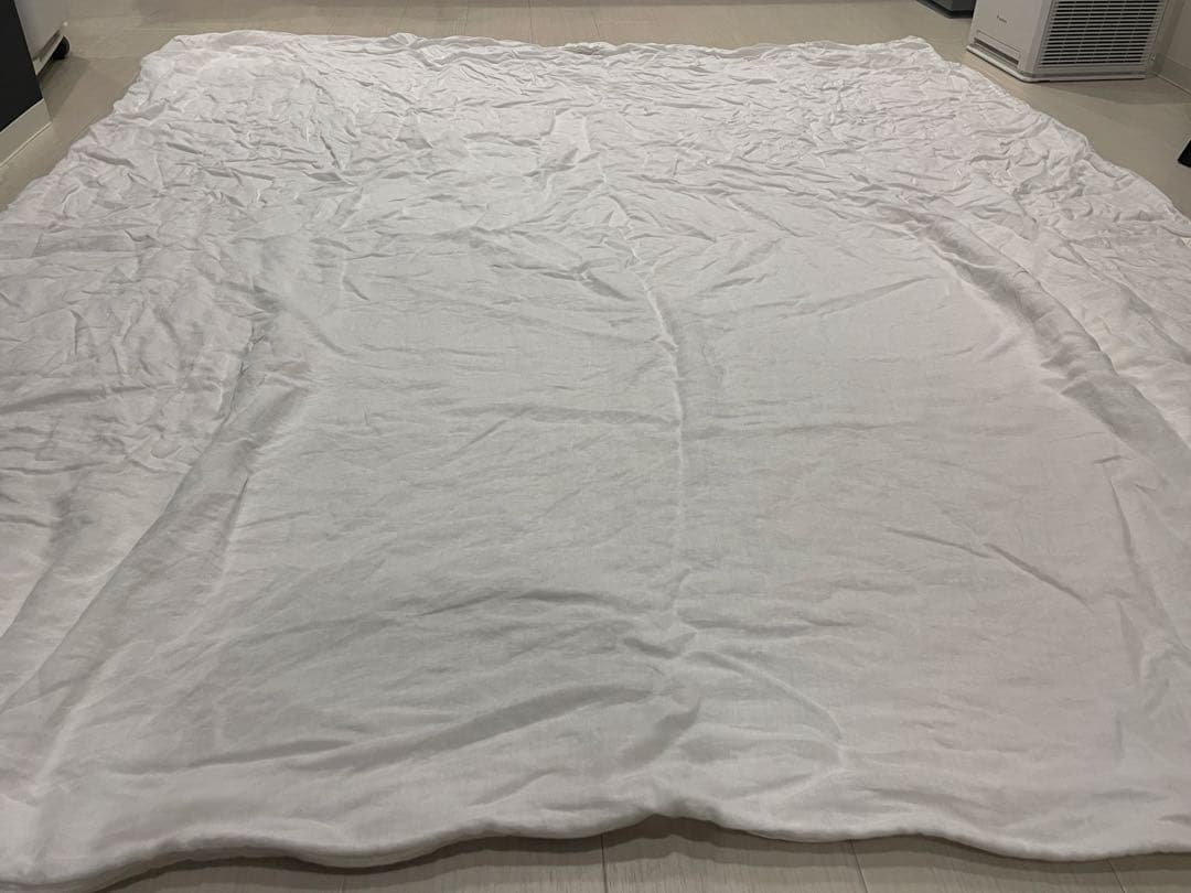 無印良品グレー羽毛掛け布団軽量一層式ダブル