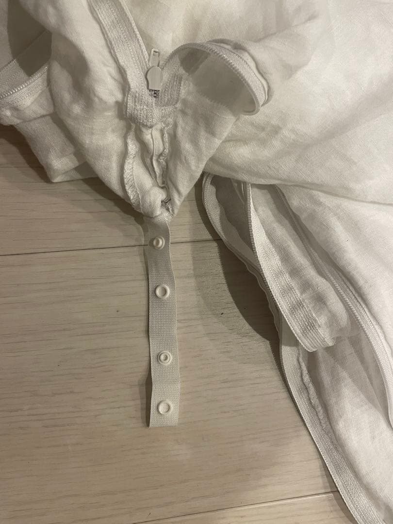 無印良品グレー羽毛掛け布団軽量一層式ダブル